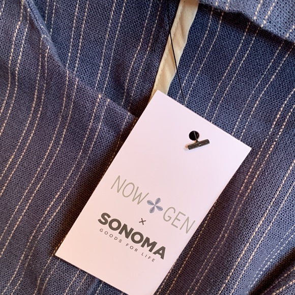 Now & Gen Sonoma Duster Denim Cornflower Blue NWT - Picture 12 of 12